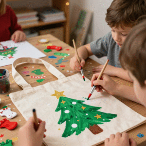 🛍️ Pinta tu TOTE-BAG navideña 🎄
